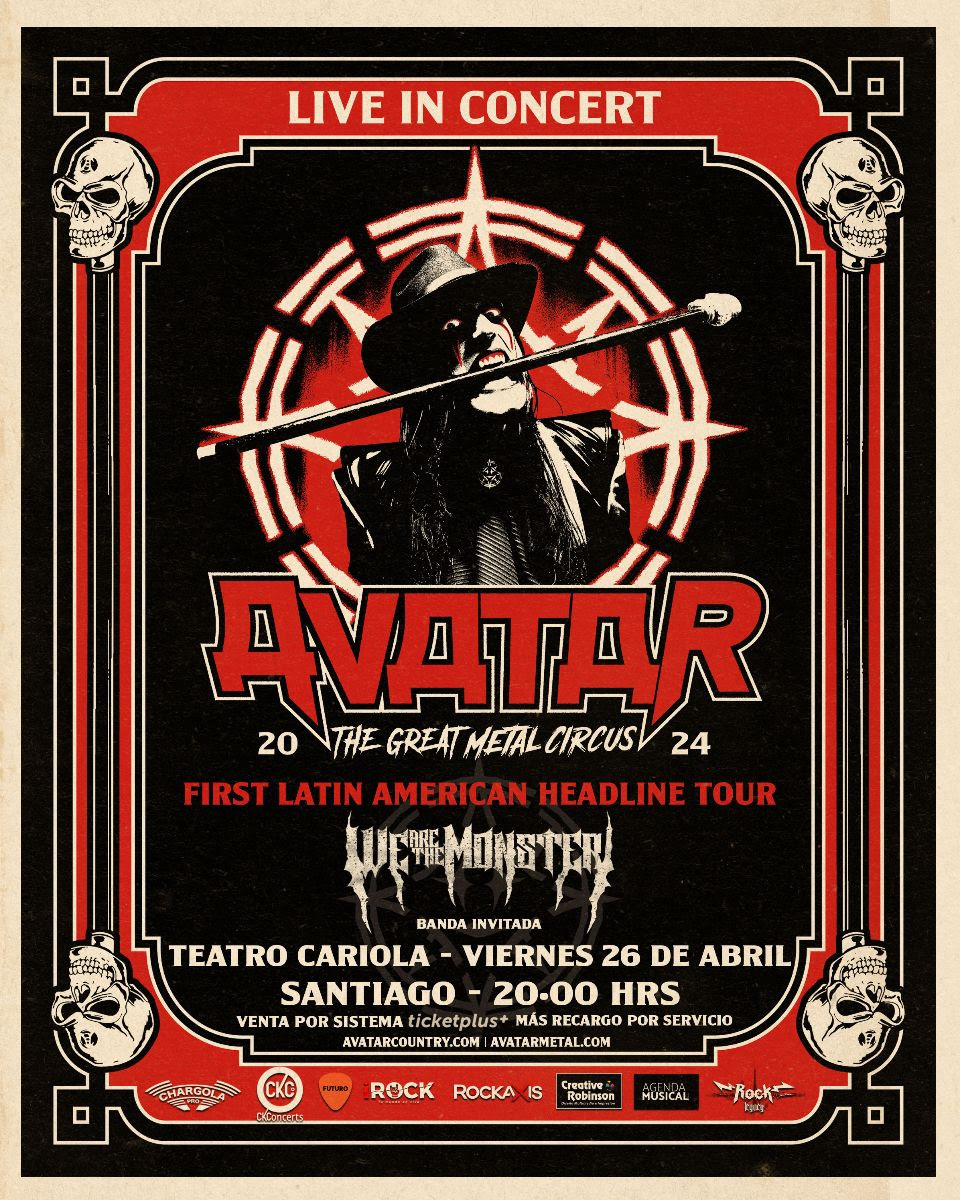 We Are the Monster es invitado al concierto de Avatar en Chile